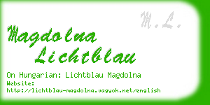 magdolna lichtblau business card
